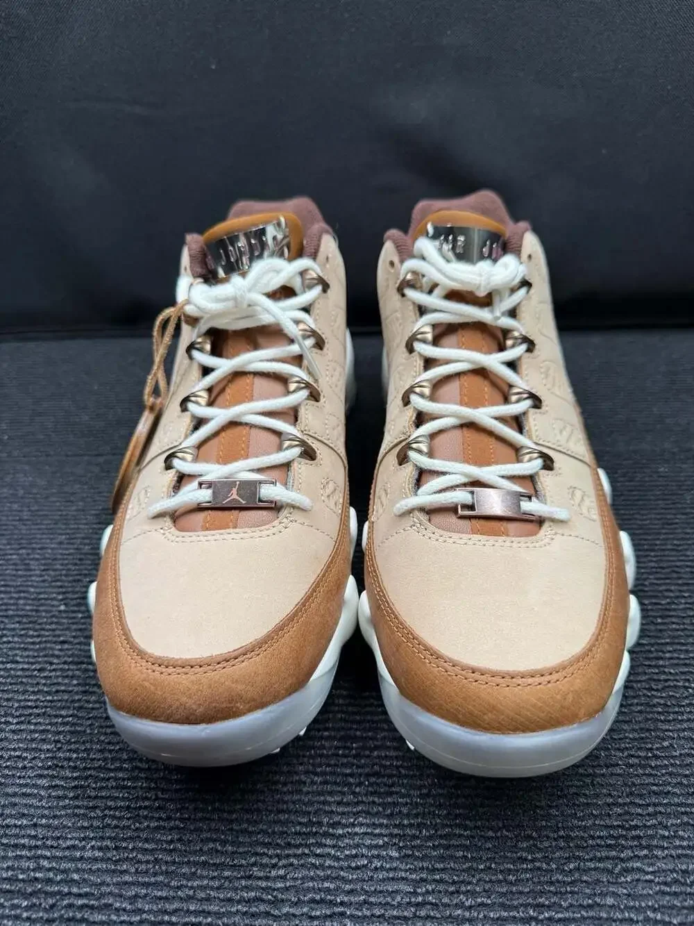 Happy Life Wood x Nike Air Jordan 9 Low Golf 'Woodgrain' (FN6929-200)